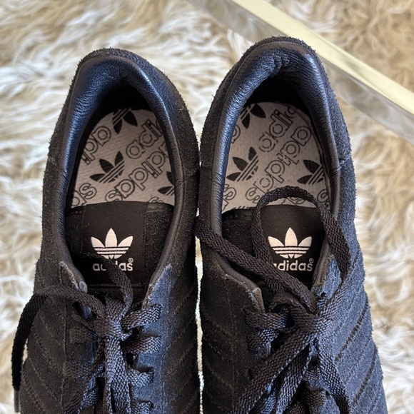 Khaite X Adidas Women’s Black Suede Sneakers with Gum Sole 8.5 - Picture 2 of 7